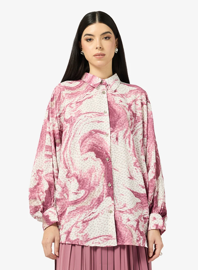 Khizana  Printed Top & Pleated Skirt Set for Women | Best Price UAE